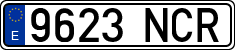 License plates of Spain, Ordinary (2000)