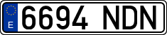 License plates of Spain, Ordinary (2000)