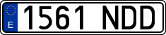 License plates of Spain, Ordinary (2000)