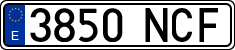 License plates of Spain, Ordinary (2000)