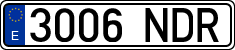 License plates of Spain, Ordinary (2000)