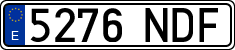 License plates of Spain, Ordinary (2000)
