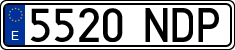 License plates of Spain, Ordinary (2000)