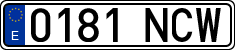 License plates of Spain, Ordinary (2000)