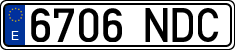 License plates of Spain, Ordinary (2000)