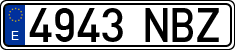 License plates of Spain, Ordinary (2000)