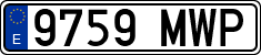 License plates of Spain, Ordinary (2000)