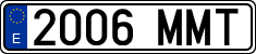 License plates of Spain, Ordinary (2000)