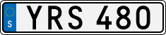 License plate of Sweden, Regular plates