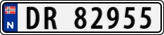 License plate of Norway, Cars