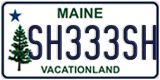 Maine, Vanity Plates