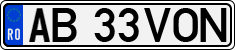 License plate of Romania, Regular plates