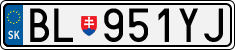 License plate of Slovakia, Cars