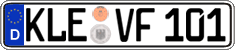 German license plate, Regular plates