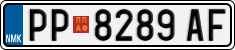 License plate of North Macedonia, Regular plates (2012)