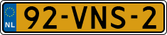 License plate of the Netherlands, Light Commercial Vehicles (1994 system)