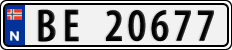 License plate of Norway, Cars