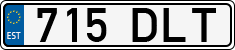 License plate of Estonia, Regular car plates