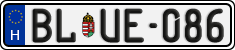 license plates of Hungary, Regular plates (2022)