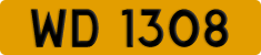 License plate of Hong Kong, AB 1234