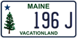Maine, Low Number (12345 A)