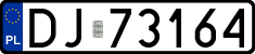 License plates of Poland, Regular car plates