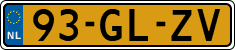 License plate of the Netherlands, Cars