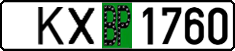 License plate Belarus, Provisional