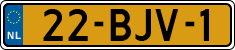 License plate of the Netherlands, Heavy Commercial Vehicles (1994 system)