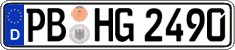 German license plate, Regular plates