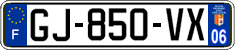 French license plate, SIV (ordinary)