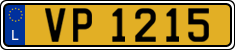 License plate of Luxembourg, 2003 year system