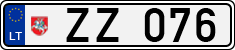 License plate of Lithuania, Trailers