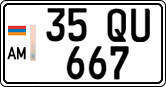 License plate of Armenia, Private owners