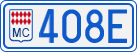 License plate of Monaco, Cars