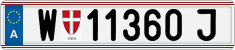 License plate of Austria, Regular plates