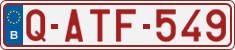 License plate of Belgium, Regular plates (2010)