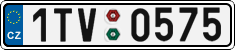 License plate of the Czech Republic, Cars (2001)