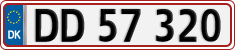 License plate of Denmark, Regular plates