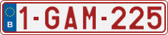 License plate of Belgium, Regular plates (2010)