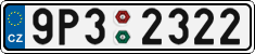 License plate of the Czech Republic, Cars (2001)