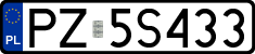 License plates of Poland, Regular car plates