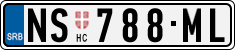License plate of Serbia, Cars
