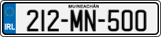 License plate of Ireland, Regular plates
