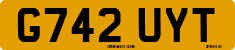 License plate of the United Kingdom, 1983 year system