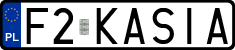 License plates of Poland, Vanity Plates