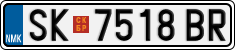 License plate of North Macedonia, Regular plates (2012)