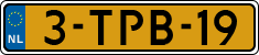 License plate of the Netherlands, Cars