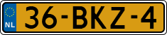 License plate of the Netherlands, Heavy Commercial Vehicles (1994 system)