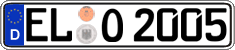 German license plate, Regular plates